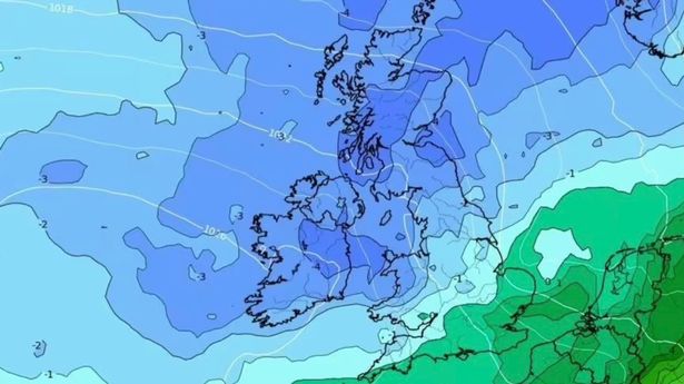 英国天气:新地图显示了高温结束后气温骤降